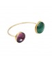Bracelet RIVOLI Malachite - 4 Crosses