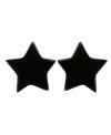 Boucles d'oreille petite étoile noire à clip - Marion Godart