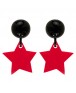 Boucles d'oreilles étoiles rouge - Marion Godart