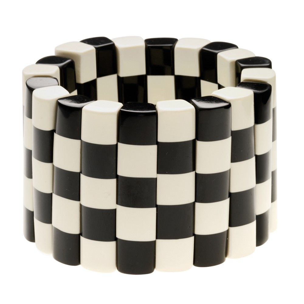 Bracelet Damier Noir et blanc Marion Godart Paulie and me