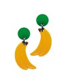 Boucles d'oreilles banane à clip en résine - Marion Godart