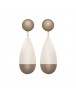 Boucles d'oreilles retro écru Marion Godart