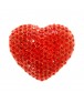 Broche Coeur rouge Strass